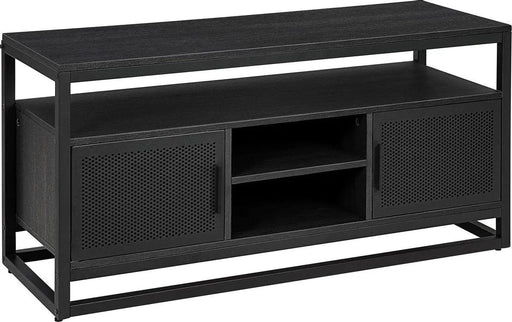 O'DADDY® Tv meubel industrieel - tv kast geschikt voor 55 inch tv - dressoir 110x40x55 cm - Tv meubel zwart / donkergrijs - ThatLyfeStyle