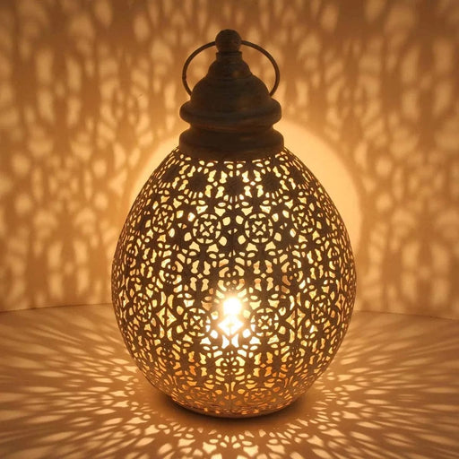 Oosterse lantaarn Omnia | Marokkaans windlicht maat M | hangend of staand - 32 cm - ThatLyfeStyle