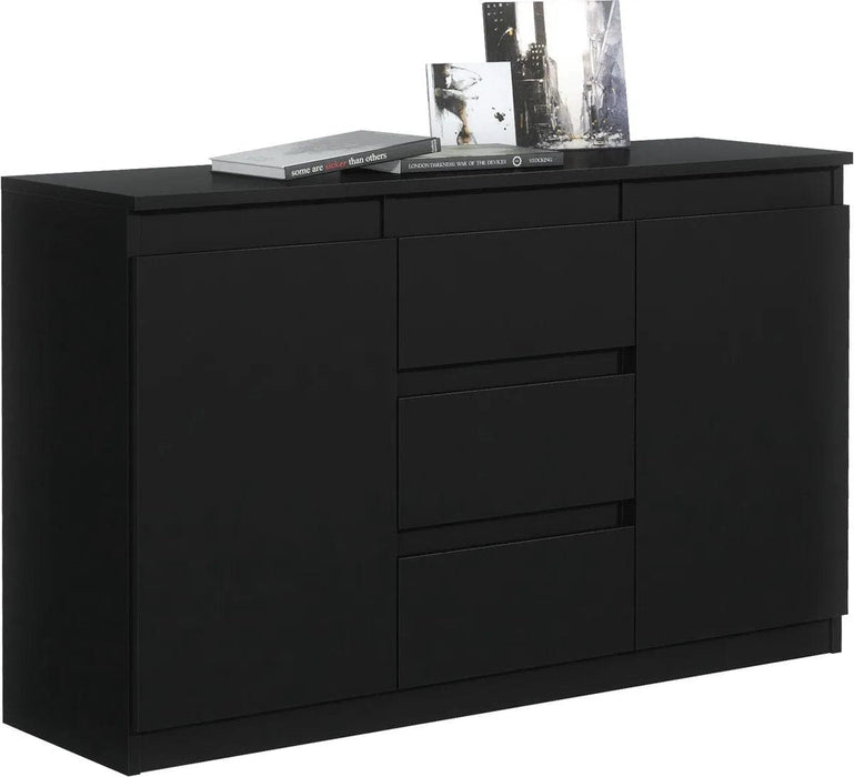 Pro-meubels - Dressoir Detroit - Zwart mat - Kast - 120 cm - ThatLyfeStyle