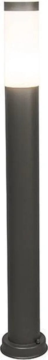 QAZQA rox - Moderne Staande Buitenlamp | Staande Lamp voor buiten - 1 lichts - H 800 mm - Donkergrijs - Buitenverlichting - ThatLyfeStyle