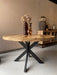 Sfeerwonen Enzo Ronde tafel met spinpoot - 140 cm - mango hout - ThatLyfeStyle