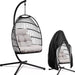 Swoods Egg Hangstoel – Hangstoel met standaard – Voor Binnen en Buiten - ThatLyfeStyle