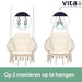 Vita5 Macramé Hangstoel - Voor Binnen en Buiten - Zonder Standaard - Incl. Kussen - ThatLyfeStyle