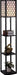 Vloerlamp - Staande lamp - Stalamp - Met opbergruimte - 26L x 26B x 160H cm - Zwart - ThatLyfeStyle