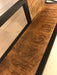 Zita Home rond wandmeubel met planken 80cm in diameter zwart frame mangohout - ThatLyfeStyle