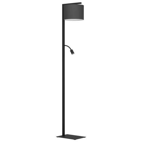 Vloerlamp Foligno - LED leeslamp - zwart
